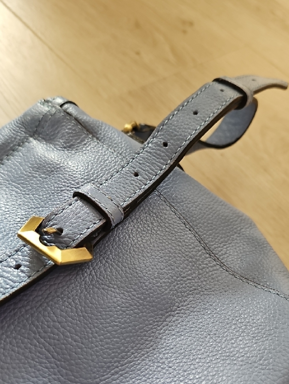orYANY Light Blue Leather Tassel Crossbody Bag - Picture 11 of 15